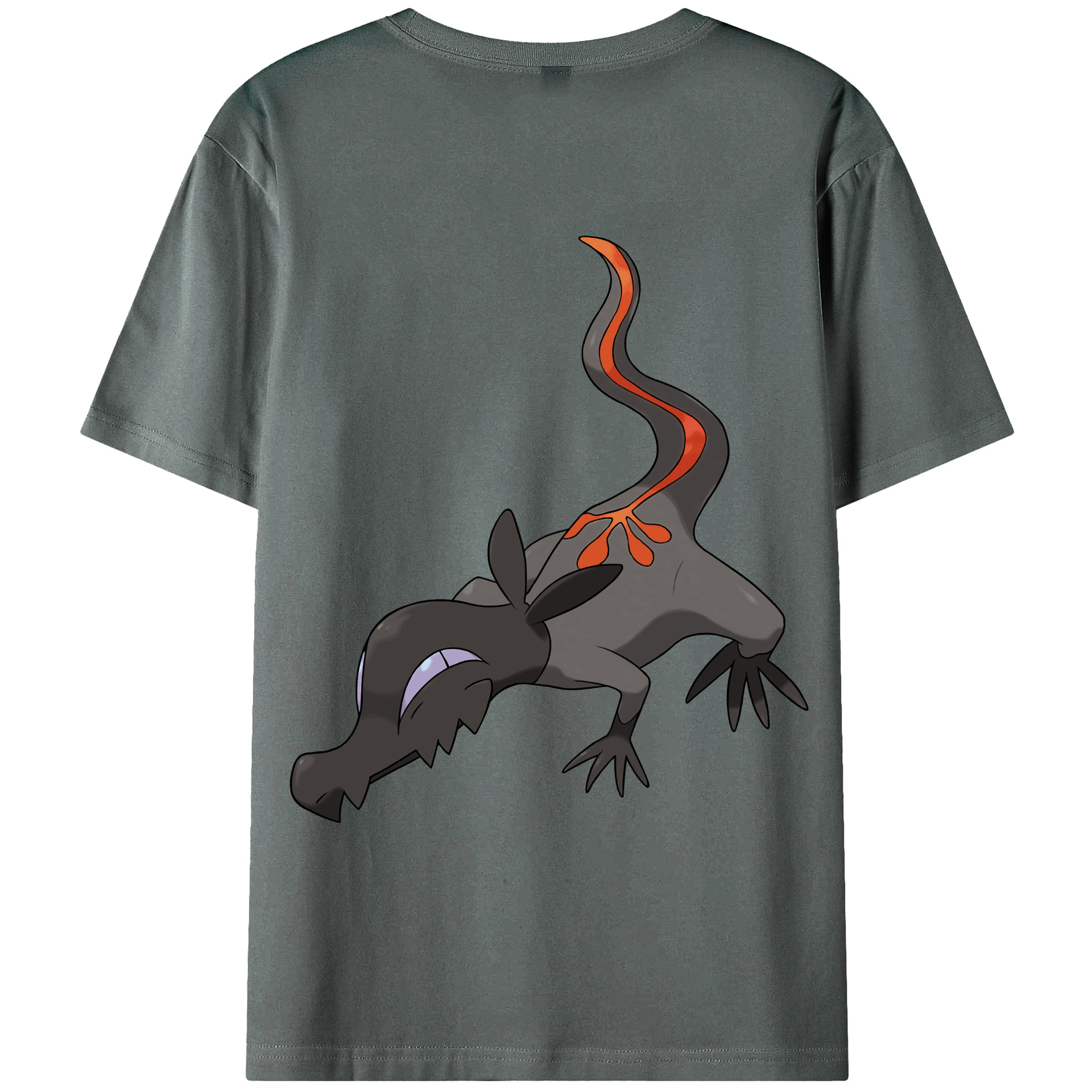 （画像用） ポケットモンスター Pokémon 綿100％ メンズ半袖Tシャツ（バックプリント） 通気性